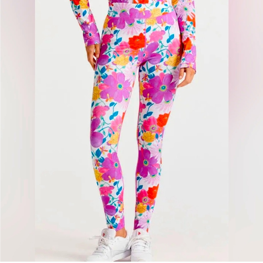 LoveShackFancy Multicolor Floral Leggings
